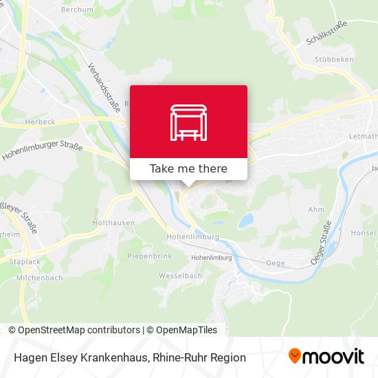 Hagen Elsey Krankenhaus map
