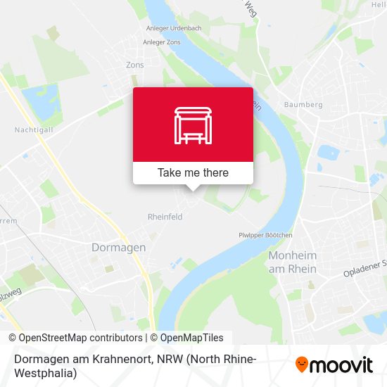 Dormagen am Krahnenort map