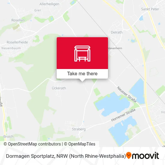 Dormagen Sportplatz map