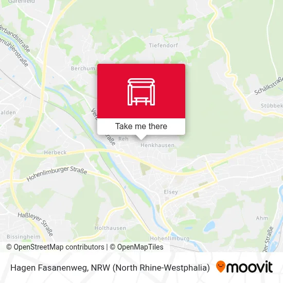 Hagen Fasanenweg map