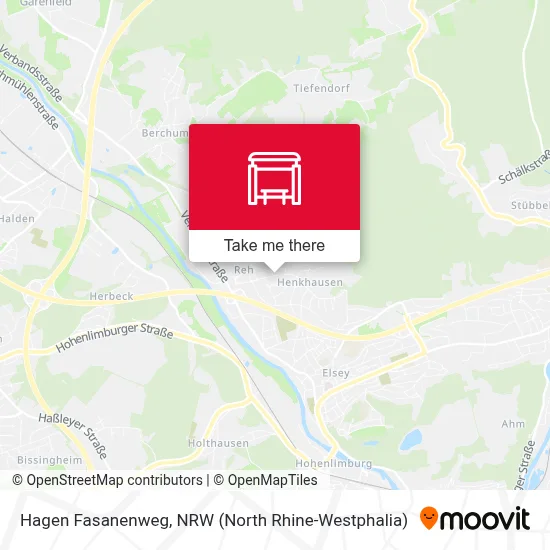 Hagen Fasanenweg map