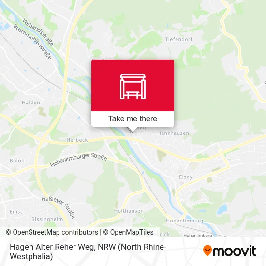 Hagen Alter Reher Weg map