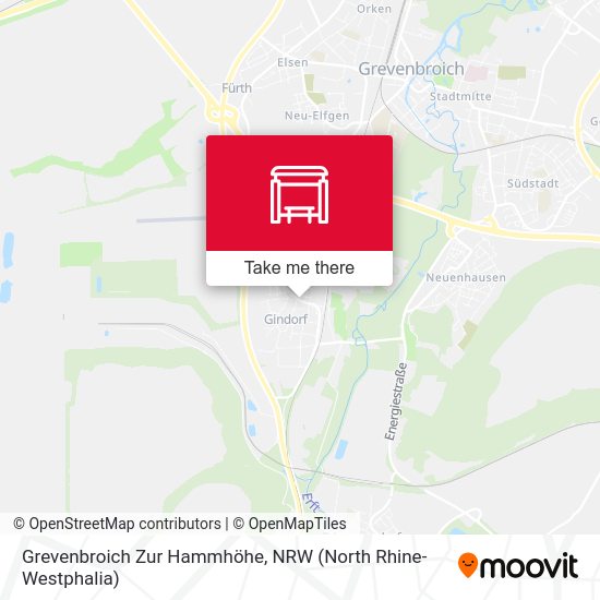 Grevenbroich Zur Hammhöhe map