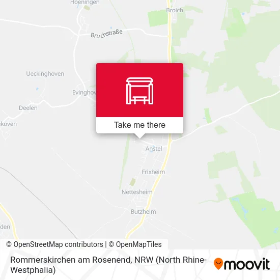 Rommerskirchen am Rosenend map