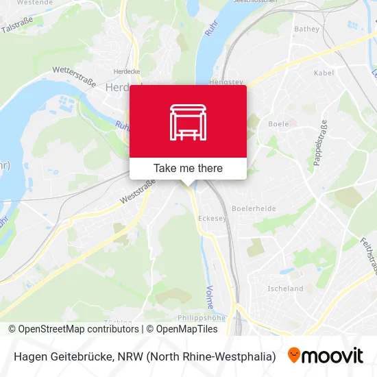 Hagen Geitebrücke map
