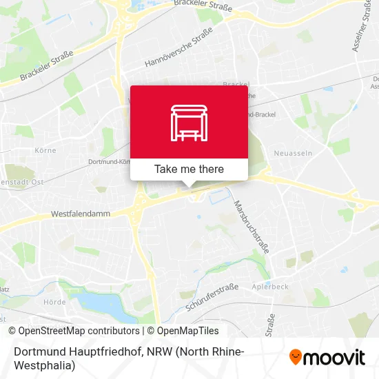 Dortmund Hauptfriedhof map