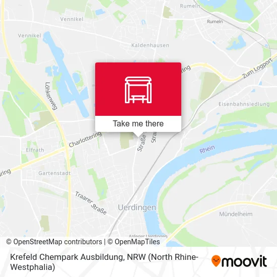 Карта Krefeld Chempark Ausbildung