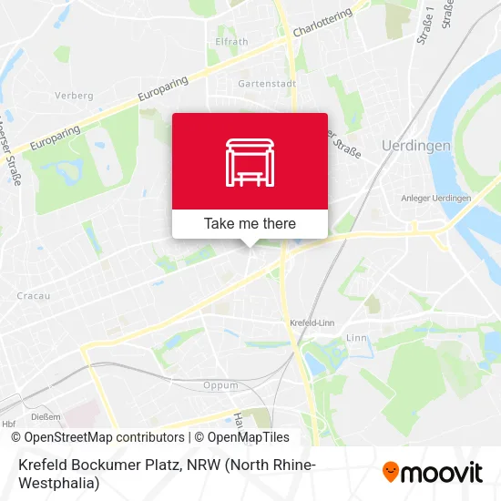Карта Krefeld Bockumer Platz