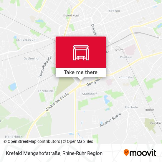 Krefeld Mengshofstraße map