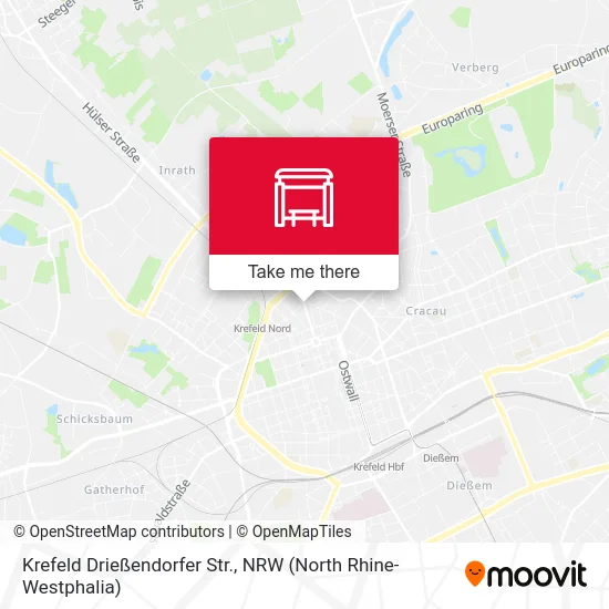 Карта Krefeld Drießendorfer Str.