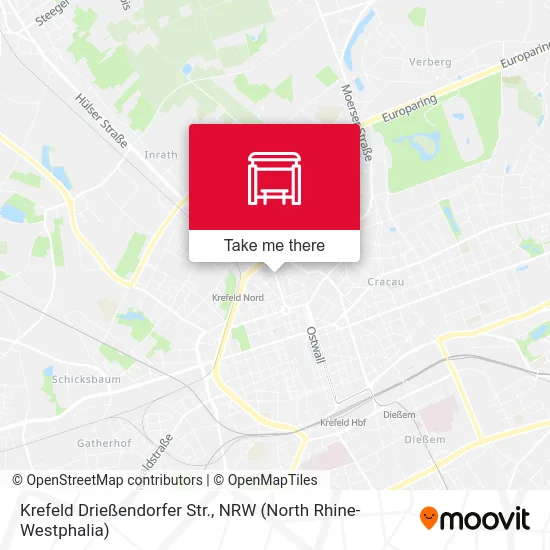 Карта Krefeld Drießendorfer Str.