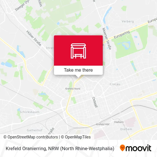 Krefeld Oranierring map