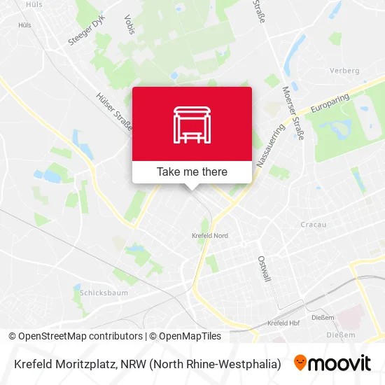 Карта Krefeld Moritzplatz