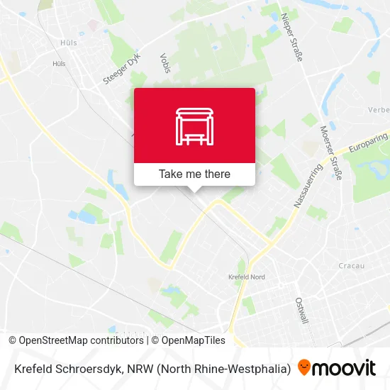 Krefeld Schroersdyk map