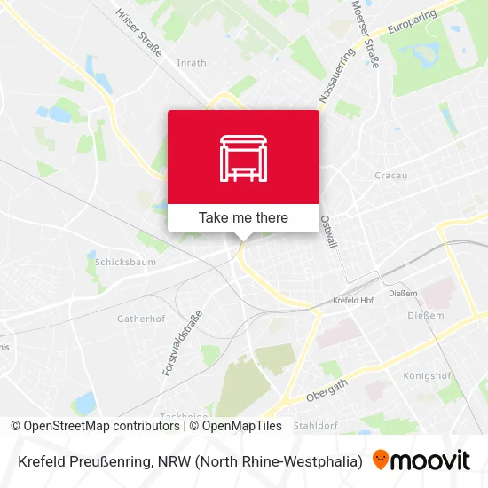 Карта Krefeld Preußenring