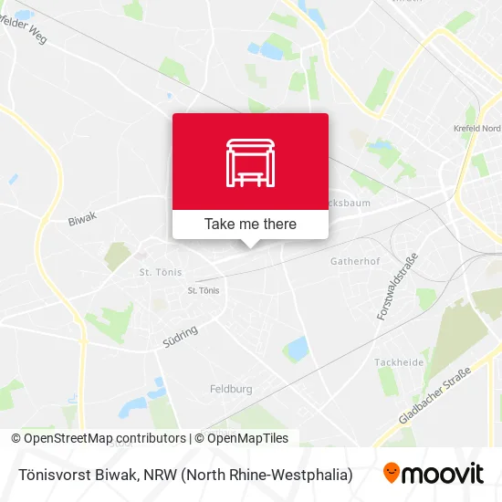 Карта Tönisvorst Biwak