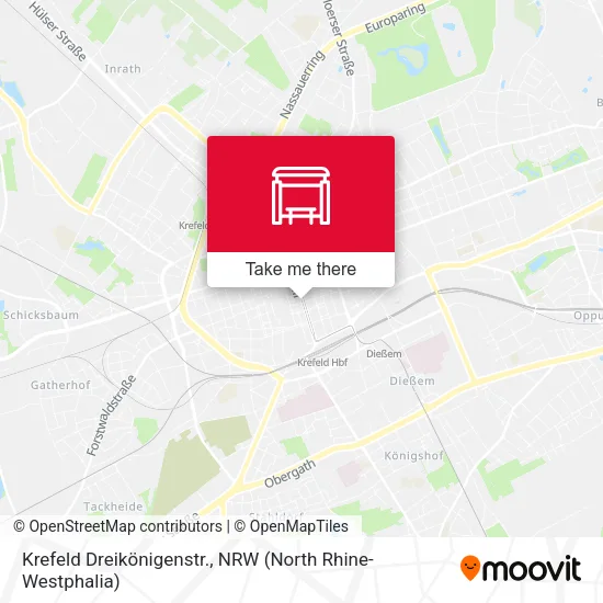 Карта Krefeld Dreikönigenstr.