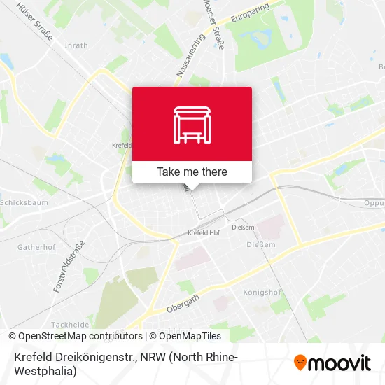 Карта Krefeld Dreikönigenstr.