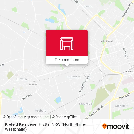 Krefeld Kempener Platte map