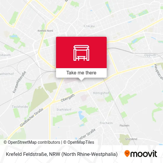 Krefeld Feldstraße map