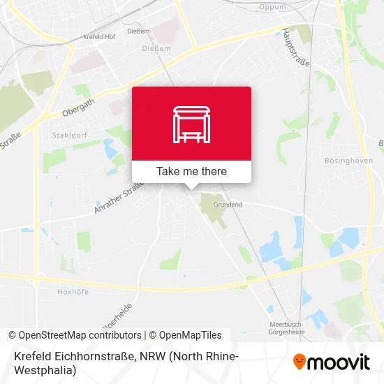 Krefeld Eichhornstraße map