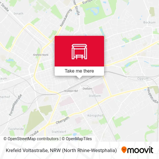 Krefeld Voltastraße map
