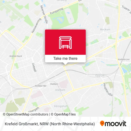 Карта Krefeld Großmarkt
