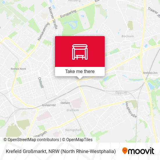 Карта Krefeld Großmarkt