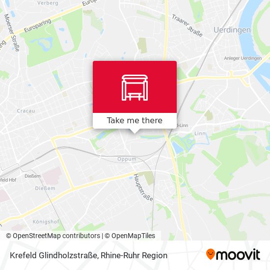 Krefeld Glindholzstraße map