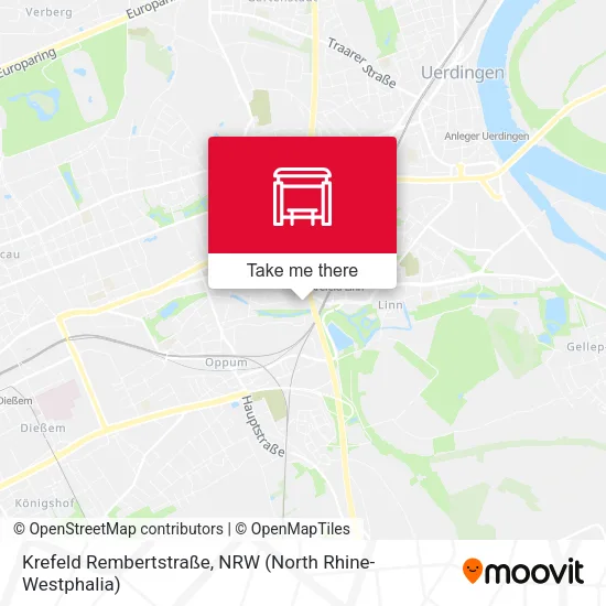 Карта Krefeld Rembertstraße