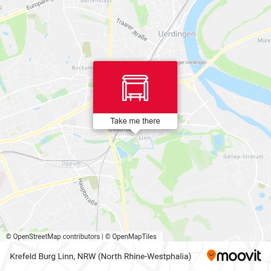 Krefeld Burg Linn map