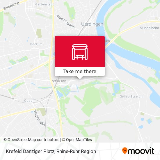 Krefeld Danziger Platz map