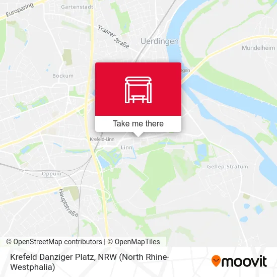 Krefeld Danziger Platz map