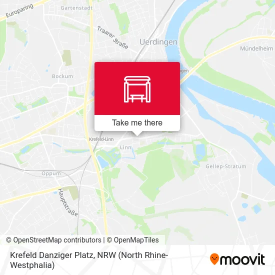 Krefeld Danziger Platz map