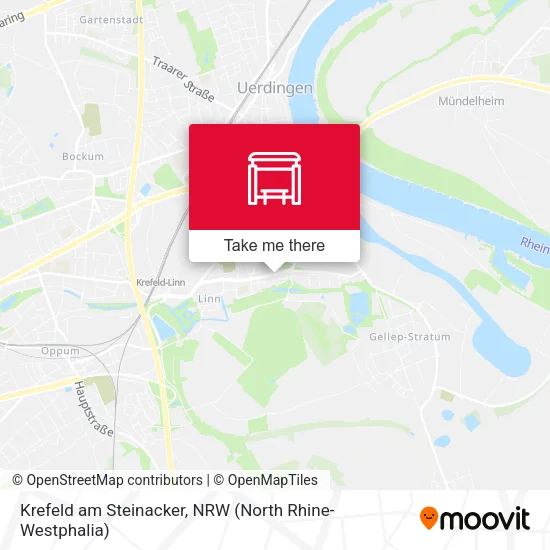 Карта Krefeld am Steinacker
