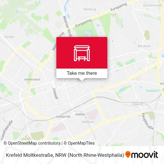 Krefeld Moltkestraße map