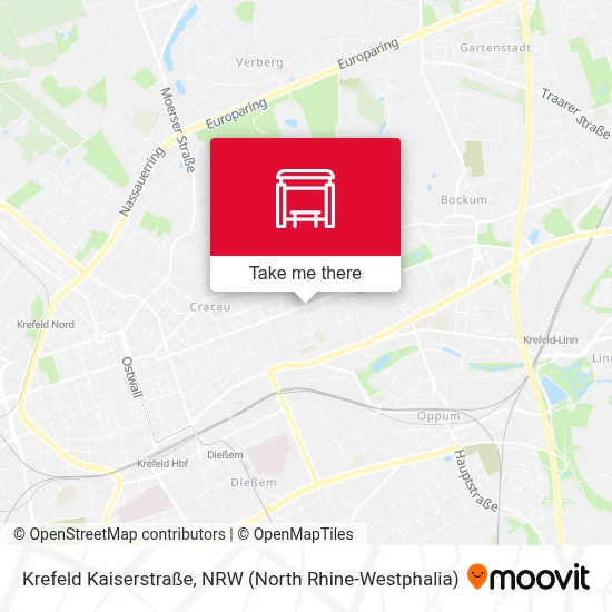 Krefeld Kaiserstraße map