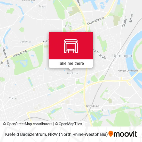 Krefeld Badezentrum map