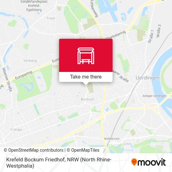 Krefeld Bockum Friedhof map