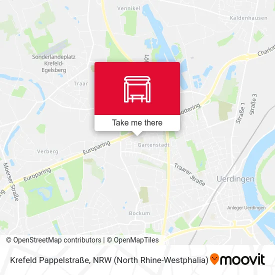 Krefeld Pappelstraße map