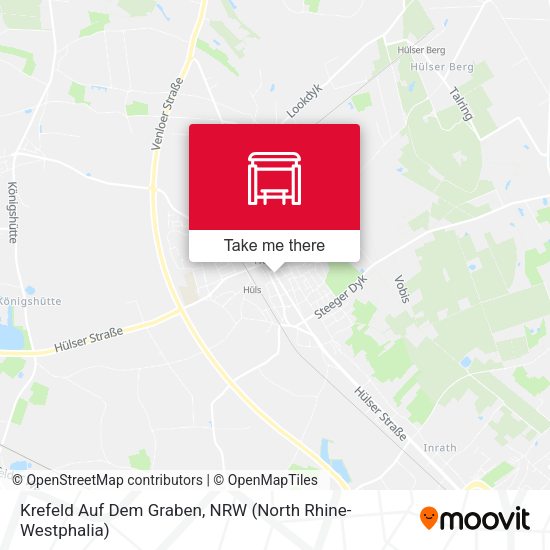 Карта Krefeld Auf Dem Graben