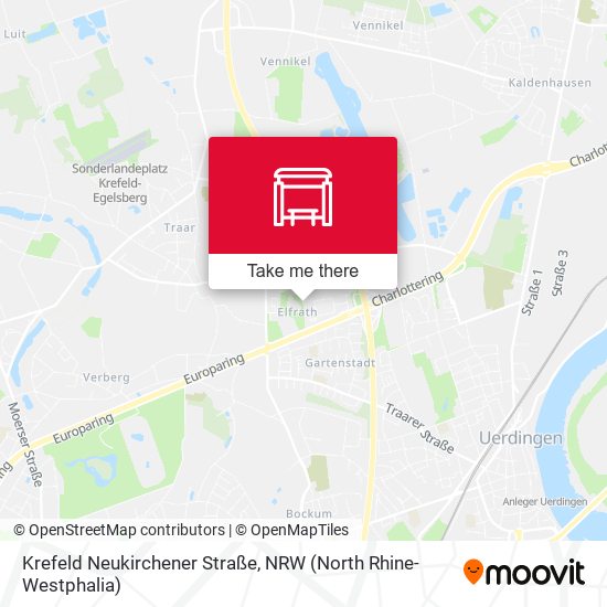 Krefeld Neukirchener Straße map