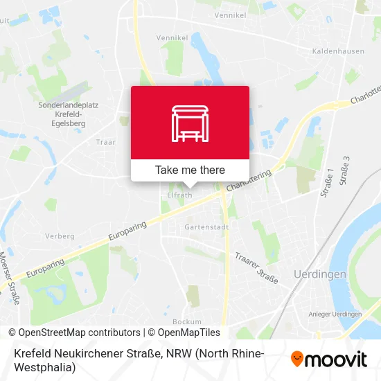Карта Krefeld Neukirchener Straße