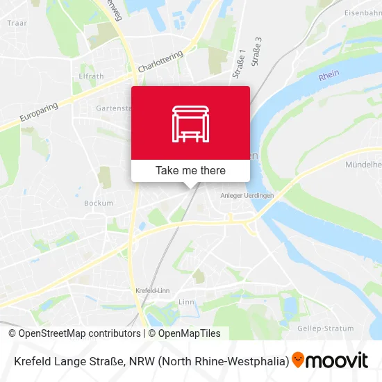 Krefeld Lange Straße map