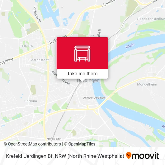 Карта Krefeld Uerdingen Bf