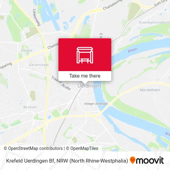 Карта Krefeld Uerdingen Bf