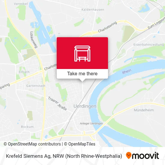 Krefeld Siemens Ag map