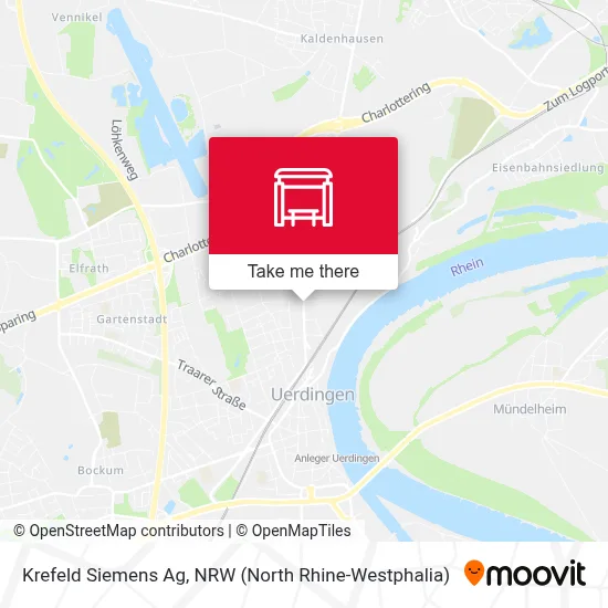 Krefeld Siemens Ag map