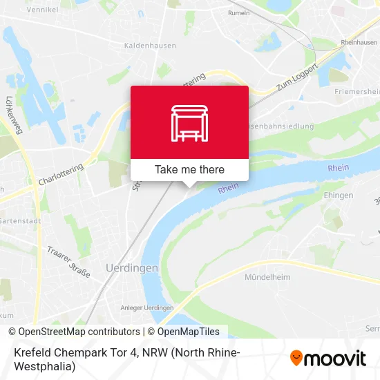 Карта Krefeld Chempark Tor 4