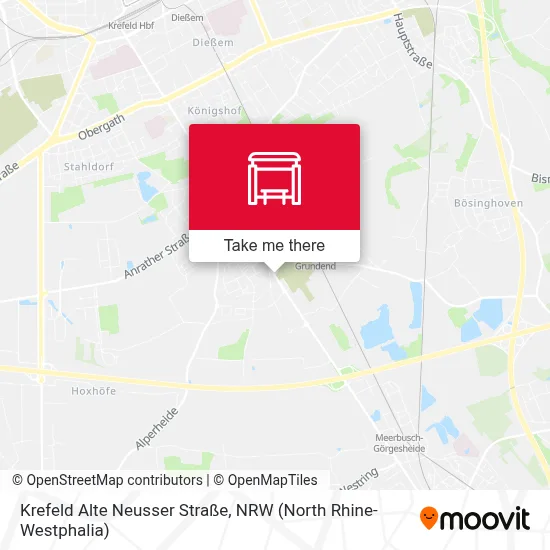 Krefeld Alte Neusser Straße map